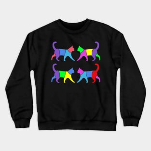 geometric cat Crewneck Sweatshirt